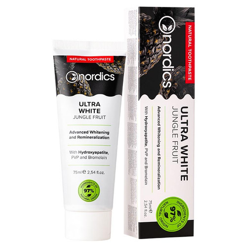 Natural Toothpaste Ultra White Jungle Fruit with Hydroxyapatite 75ml