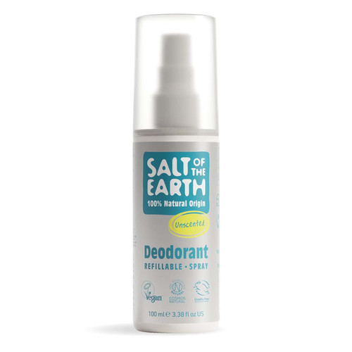 Natural Refillable Deodorant Spray Unscented 100ml