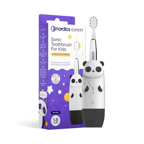 Kids Sonic Electric Toothbrush Black Panda