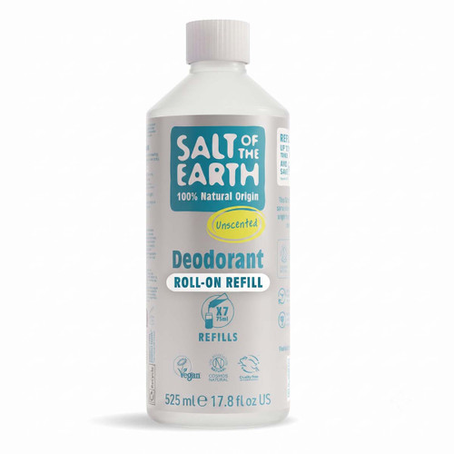 Natural Deodorant Roll-On Refill Unscented 525ml