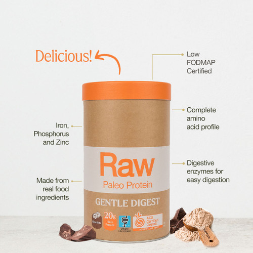 Raw Paleo Protein Gentle Digest Chocolate 500g