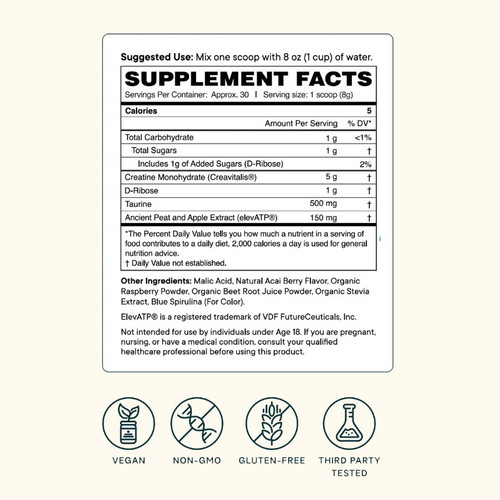 Creatine Powder (Muscle Memory) Acai Berry 246g