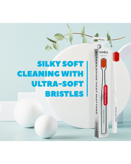 Adult Premium Toothbrush Silk White 12000 Ultra Soft Filaments