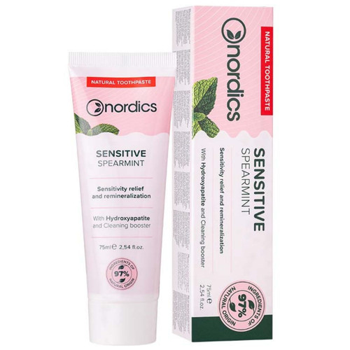 Natural Toothpaste Sensitive Spearmint with Hydroxyapatite 75ml
