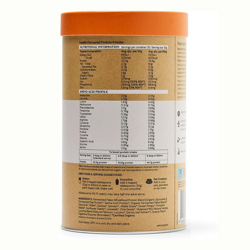 Raw Paleo Protein Gentle Digest Vanilla 1kg