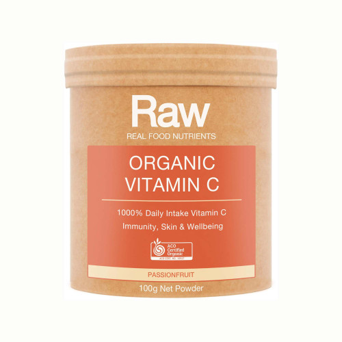 Raw Real Food Nutrients Organic Vitamin C Powder Passionfruit 100g
