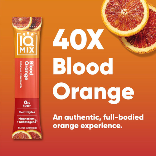 IQMix Sugar Free Electrolytes Powder Packets - Blood Orange 40 Sticks
