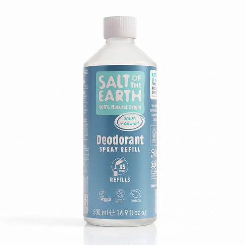 Natural Deodorant Spray Refill Ocean & Coconut 500ml