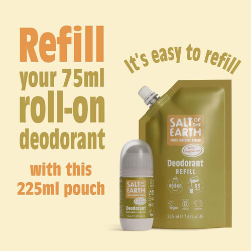 Natural Roll-On Deodorant Refill Pouch Neroli & Orange Blossom 255ml
