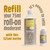 Natural Refillable Roll-On Deodorant Amber & Sandalwood 75ml