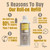 Natural Deodorant Roll-On Refill Amber & Sandalwood 525ml