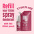 Natural Deodorant Spray Refill Pouch Fresh Strawberry 300ml