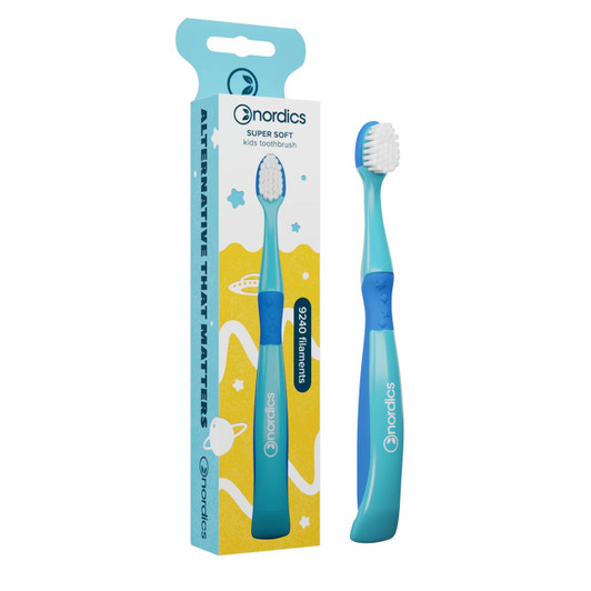 Kids Premium Toothbrush Blue Mermaid  Super Soft 9240 Filaments