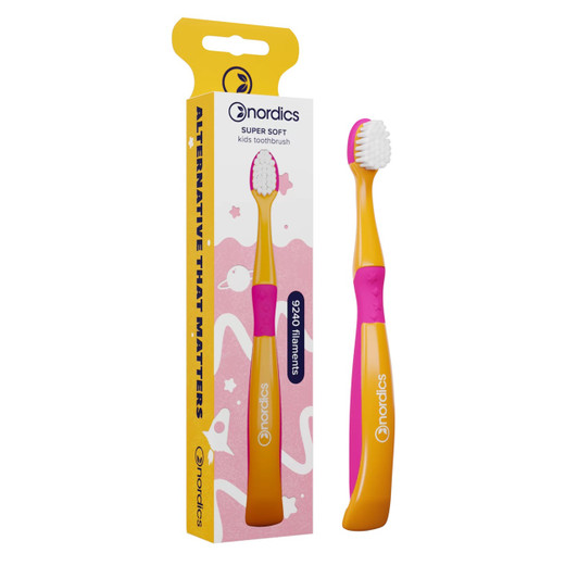 Kids Premium Toothbrush Purple Mermaid Super Soft 9240 Filaments