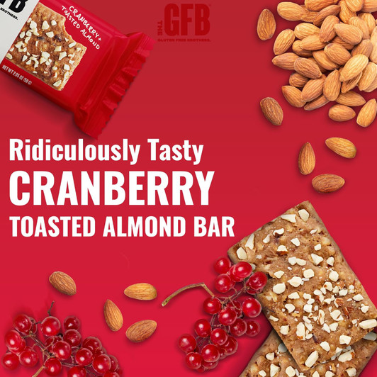 Gluten Free Protein Bar Cranberry Toasted Almond