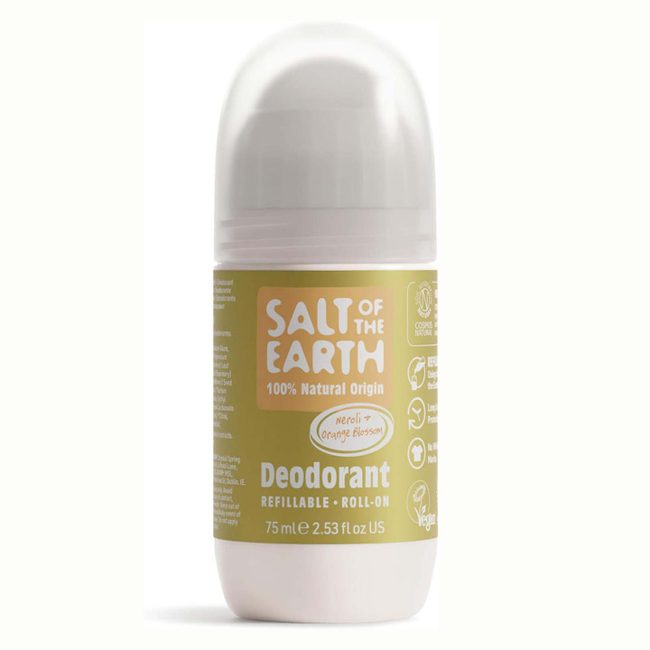 Natural Refillable Roll-On Deodorant Neroli & Orange Blossom 75ml