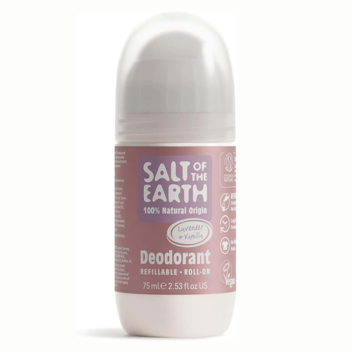 Natural Refillable Roll-On Deodorant Lavender & Vanilla 75ml