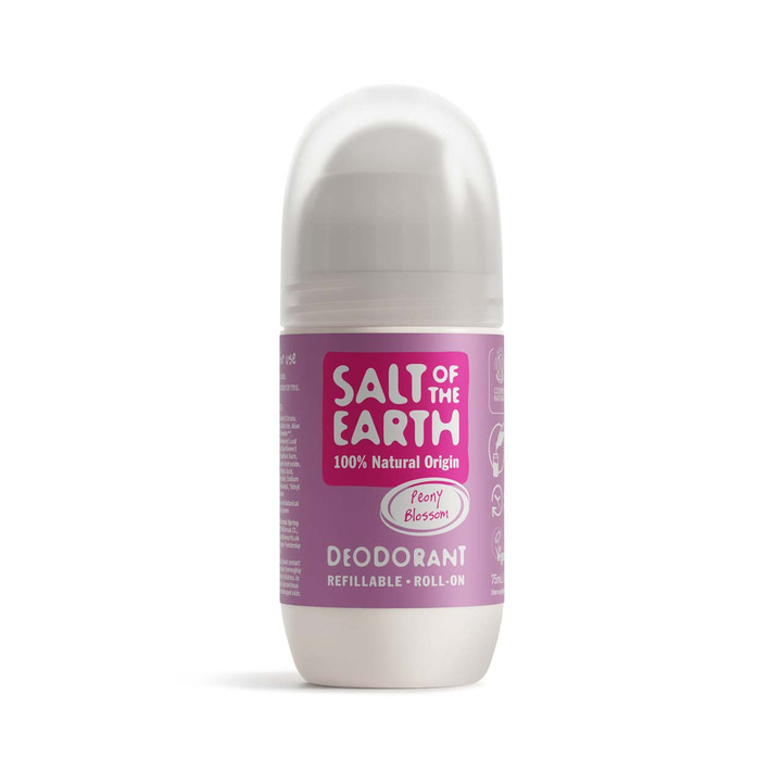 Natural Refillable Roll-On Deodorant Peony Blossom 75ml