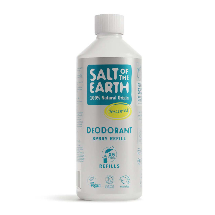 Natural Deodorant Spray Refill Unscented 500ml