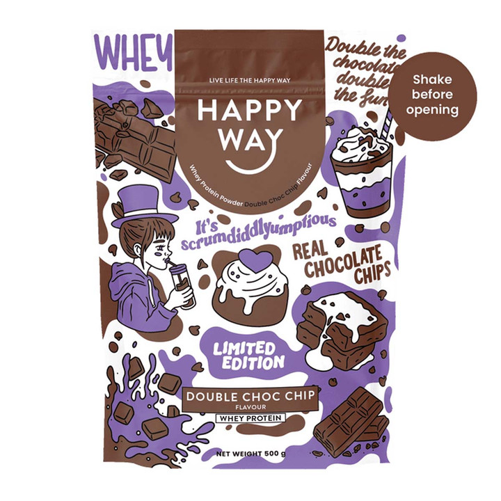 Whey Protein Powder Double Choc Chip 500g