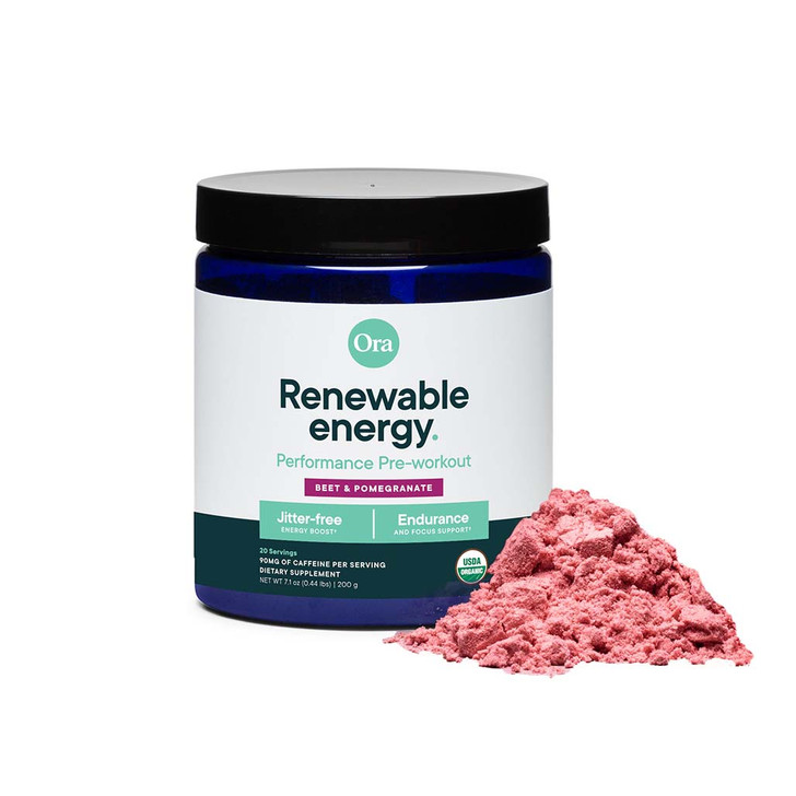 Organic Pre-Workout & Energy Powder (Renewable Energy) - Beet & Pomegranate 200g