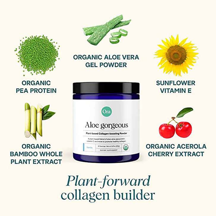 Organic Vegan Collagen-Boosting Powder (Aloe Gorgeous) - Vanilla 240g