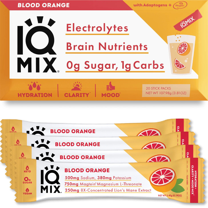 IQMix Sugar Free Electrolytes Powder Packets - Blood Orange 20sticks