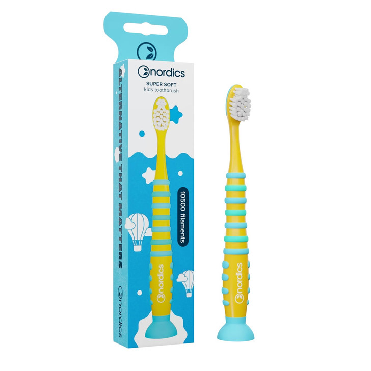 Premium Kids Toothbrush Rocket Yellow Soft