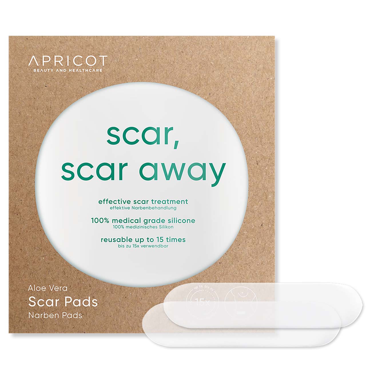 Scar Pads With Aloe Vera (Scar, Scar Away) 2pcs - NATURELOVA