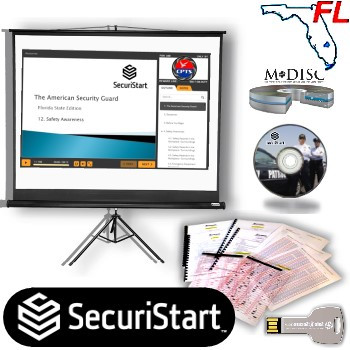 2020 FLORIDA SECURITY GUARD SCHOOL (DS) LICENSING KIT - 42-hour Narrated Class Presentation Software (NCPS) AND Lecturing Kit combined