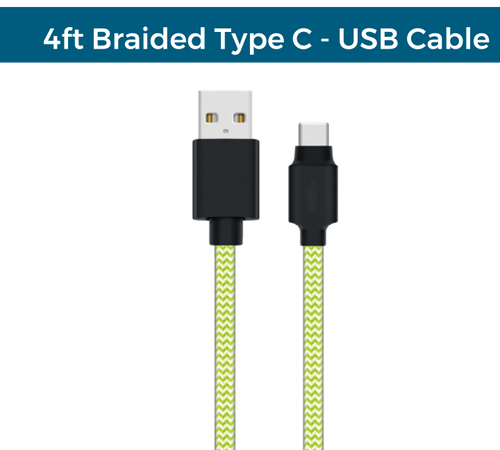 4ft Braided Type-C USB Cable