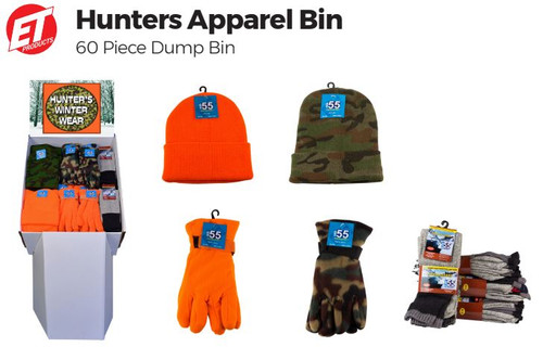 Hunter's Apparel Dump Bin