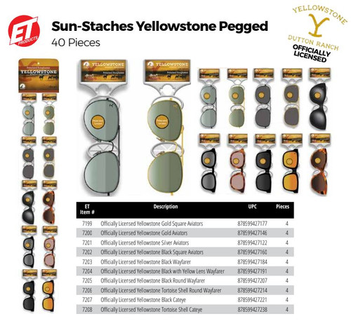 Yellowstone Sunglasses 40pc