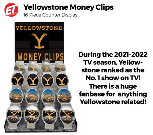 Yellowstone Money Clips 16pc