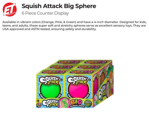 Squish Attack Big Sphere 6pc