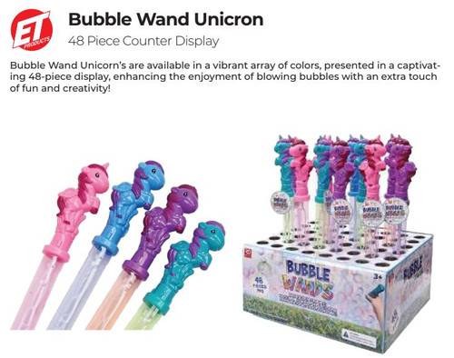 Bubble Wand Unicorn 48ct