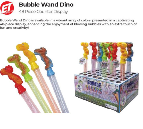 Bubble Wand Dino 48ct