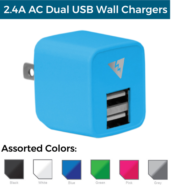 2.4A Dual USB AC Wall Charger