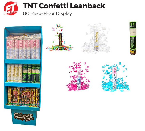 TNT Confetti Leanback Display
