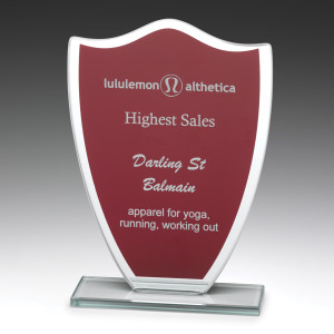 W856: Budget Red Glass Shield 165mm W856: Budget Red Glass Shield 165mm