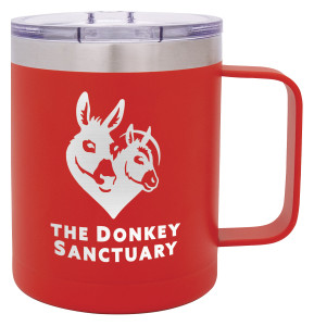 Red Double Wall Mug with Handle 400ml Red Double Wall Mug with Handle 400ml