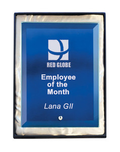 1270-BU: Laser Glass Rectangle-Blue 1270-BU: Laser Glass Rectangle-Blue