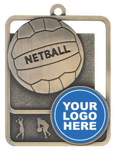 MR811 - Netball Medal Rosetta Option MR811 - Netball Medal Rosetta Option