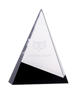 EBONY1 - Black and Clear Crystal Triangle EBONY1 - Black and Clear Crystal Triangle