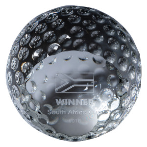 CG09 - Golf Crystal Paperweight 80mm CG09 - Golf Crystal Paperweight 80mm