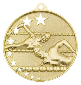 MH902 : Swim Stars Medal 50mm MH902 : Swim Stars Medal 50mm