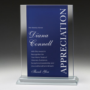 Pledge Blue Crystal Award 195mm Pledge Blue Crystal Award 195mm