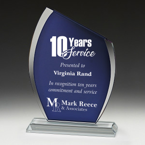 Riposte Blue Crystal Award 215mm Riposte Blue Crystal Award 215mm
