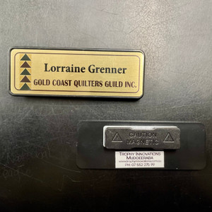 Name Badge Large Gold Background Name Badge Large Gold Background