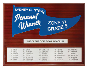 Pennant Winner Blue Plaque 380mm Pennant Winner Blue Plaque 380mm